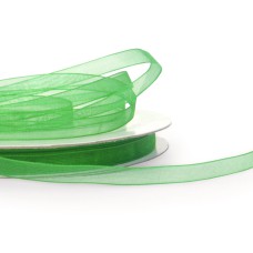 Organza Ribbon , Emerald, 1/4 Inch x 25 Yards (1 Spool) SALE ITEM